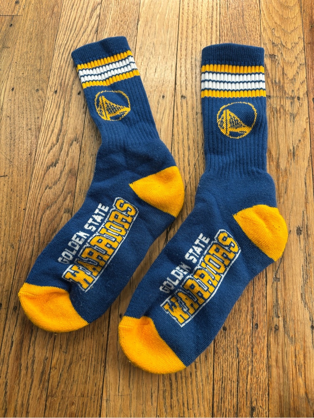 Golden State Warriors Navy & Gold Athletic Crew Socks